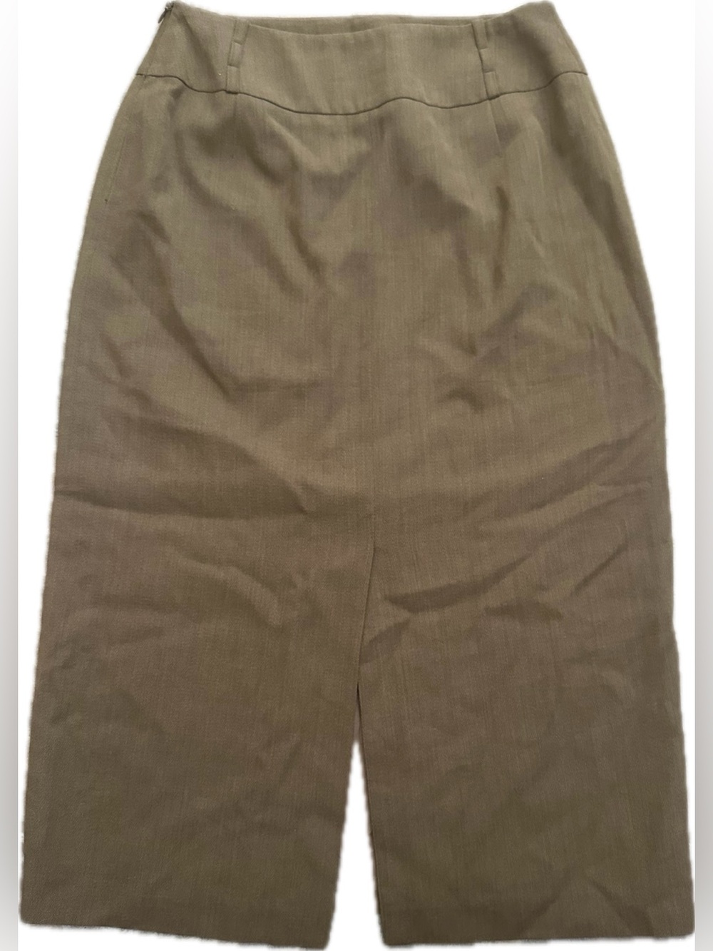 Peter Nygard Wool Brown Pencil Skirt - Picture 3 of 4